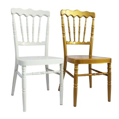 Buy Commercial Aluminum Iron Metal Wedding Chairs Gold Banquet Chairs online manufacture