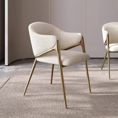 Buy Gold Upholstered Restaurant Chairs White Upholstered Dining Chairs With Steel Legs online manufacture