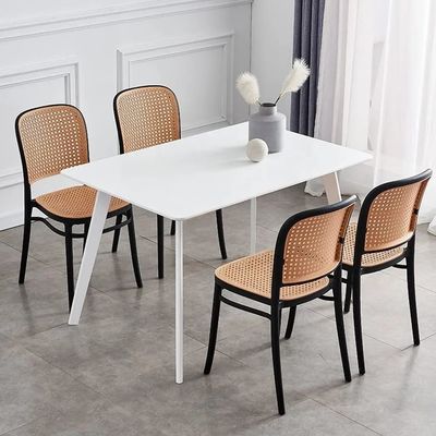 Buy Stackable Rattan Dining Room Plastic Chairs Plastic Outdoor Dining Chairs For Banquet online manufacture