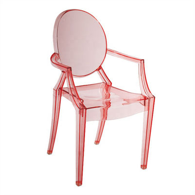 Buy Polycarbonate Children'S Armchair Pink Kids Plastic Chair With Arm online manufacture