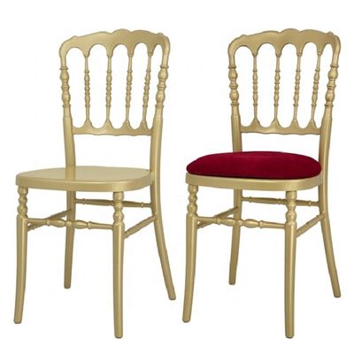 Buy Customized Gold Stackable Banquet Chairs Golden Reception Hall Chairs online manufacture