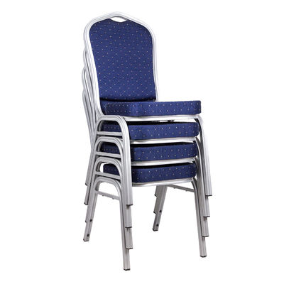 Buy 22kg Commercial Blue Banquet Chairs Fabric Back Banquette Chairs online manufacture