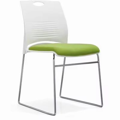 Buy Green Orange Stacking Conference Chairs Stackable Meeting Chairs With Metal Legs online manufacture