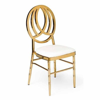 Buy Apartment Golden Chiavari Chairs Gold Chiavari Chairs With White Cushion online manufacture