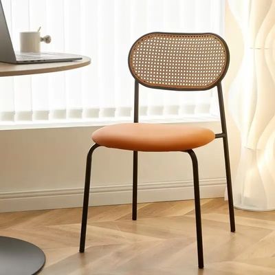 Buy Stackable Rattan Back Dining Chairs Home Cane Dining Room Chairs online manufacture