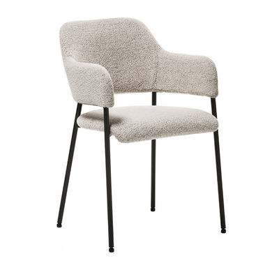 Buy Customized Color Metal Legs Velvet Dining Chair for Minimalist Nordic Leisure in Hotel online manufacture