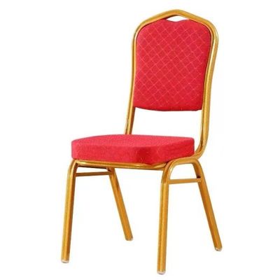 Buy Fancy Stackable Rental Gold Iron Steel Wedding Banquet Hall Hotel Chairs For Rental online manufacture