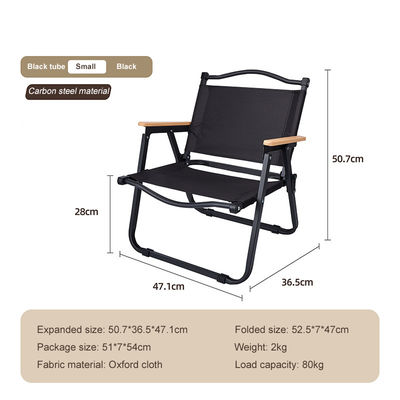 Buy Premium Lightweight Beech Armrest Foldable Metal Camping Fishing Outdoor Chair online manufacture