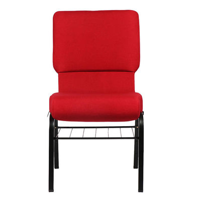 Buy Stackable Church Chair Metal Interlocking Padded for Auditorium Conference Event online manufacture