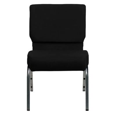 Conference Black Church Chairs 10CM Cushion Church Seating Chairs