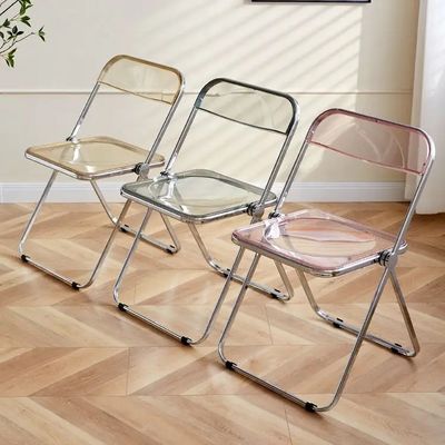 Transparent Foldable Acrylic Chair OEM ODM Clear Acrylic Folding Chairs