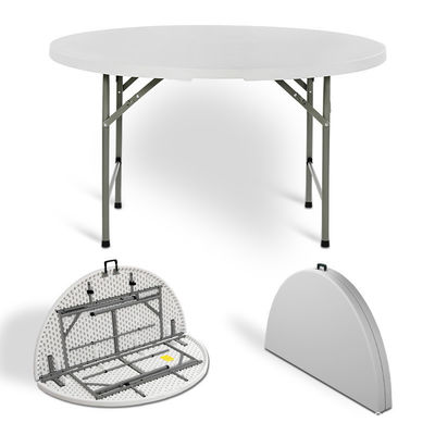 Outdoor 10 Seater Round Folding Tables That Seat 10 Foldable Banquet Table