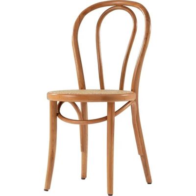 Restaurant Wood And Rattan Dining Chairs ODM Natural Wood Dining Chairs