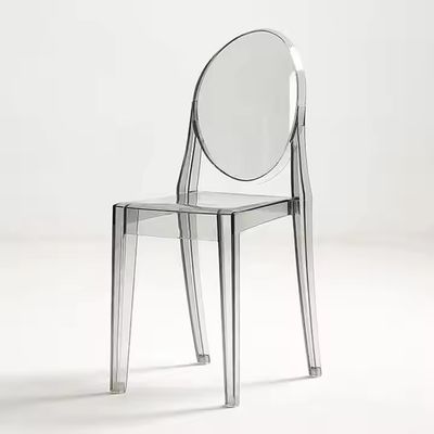 Armless Round Back Clear Chiavari Chairs Polypropylene Acrylic Chiavari Chairs Wholesale