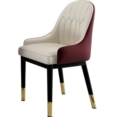 Contemporary High Back Upholstered Dining Chairs Patchwork Modern Dining Chair