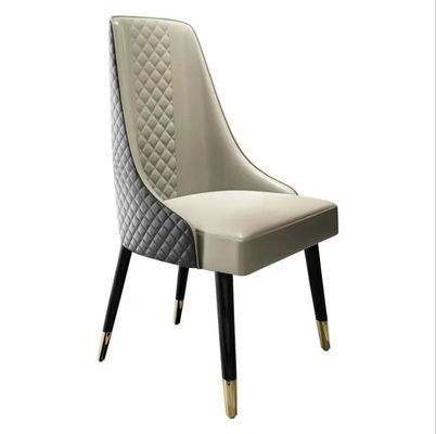 PU Leather Ivory Upholstered Dining Chairs ODM Upholstered Dining Room Chairs