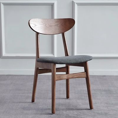 Traditional Dark Brown Wood Dining Chairs For Kitchen And Restaurant