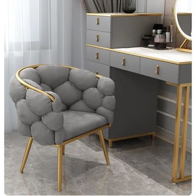 Velvet Tufted Dining Room Chairs Adjustable Beige Upholstered Dining Chairs
