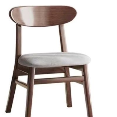 Hotel Solid Wood Dining Chairs Modern Nordic Luxury Wooden Kitchen Chairs