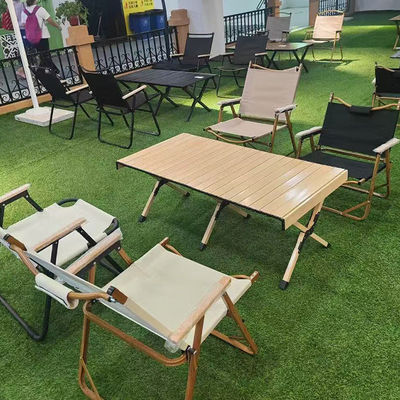 Portable Foldable Camping Chair Beech Wood Steel Pipe Bracket And Oxford Cloth For Picnic Fishing Outdoor Leisure