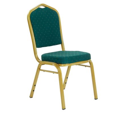 Meeting Room Commercial Metal Aluminium Frame Velvet Banquet Chairs With Sponge Cushion