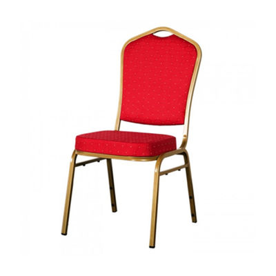 Customized Metal Legs Hall Chairs Stackable Fabric Wedding Hotel Banquet Chair