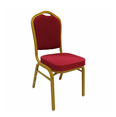 Modern Stacking Catering Chairs Fabric Metal Frame Banquet Chairs For Weddings Events