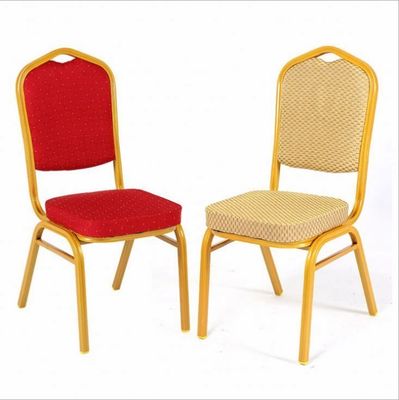 Stackable Gold Metal Party Din Chair For Hotel Banquet Wedding